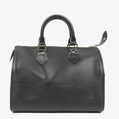 Louis Vuitton Speedy 25 Handtasche aus schwarzem Epi Leder