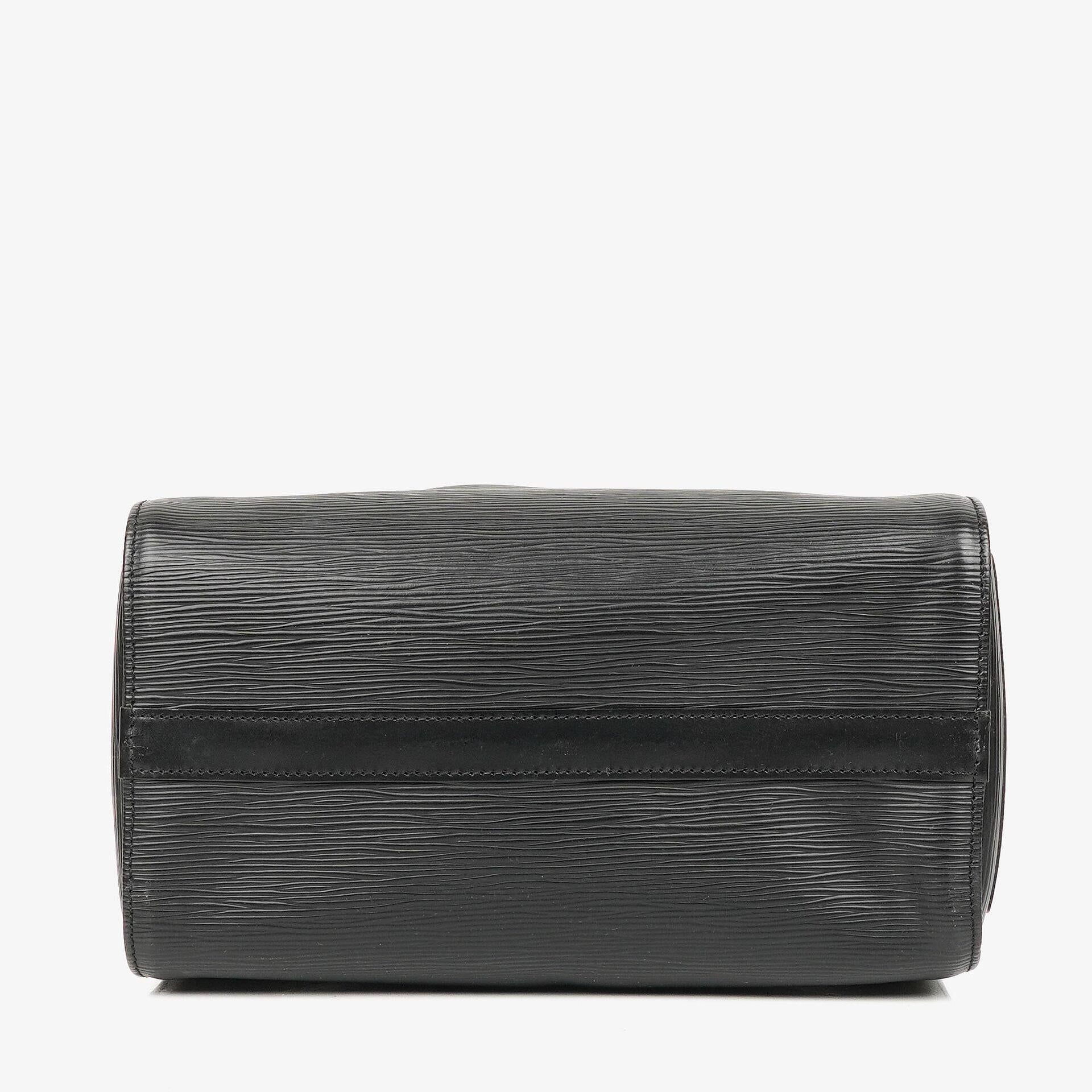 Louis Vuitton Speedy 25 Handtasche aus schwarzem Epi Leder