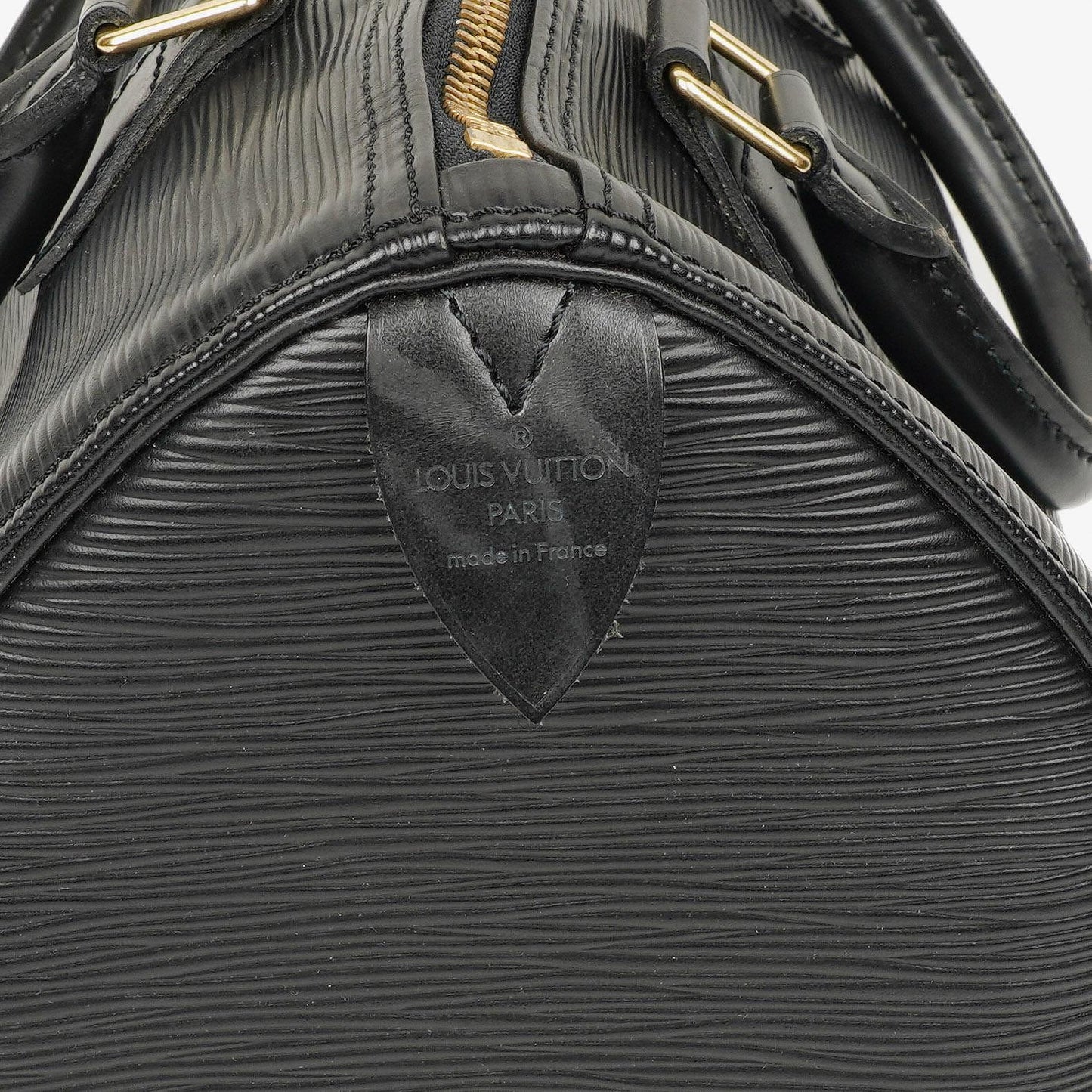 Louis Vuitton Speedy 25 Handtasche aus schwarzem Epi Leder