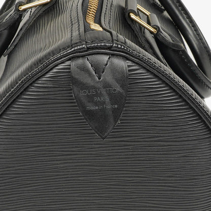 Louis Vuitton Speedy 25 Handtasche aus schwarzem Epi Leder
