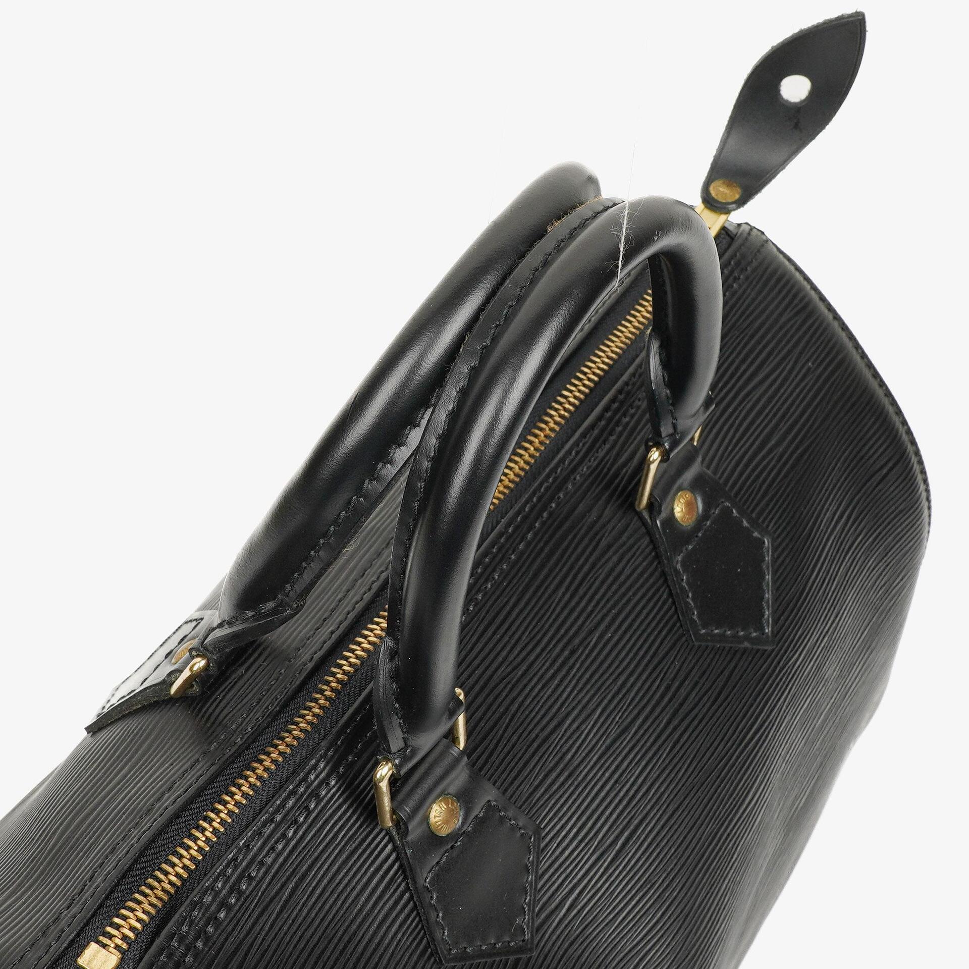 Louis Vuitton Speedy 25 Handtasche aus schwarzem Epi Leder