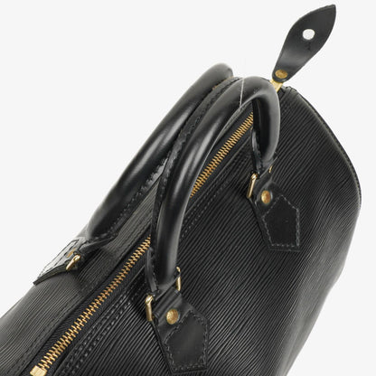 Louis Vuitton Speedy 25 Handtasche aus schwarzem Epi Leder