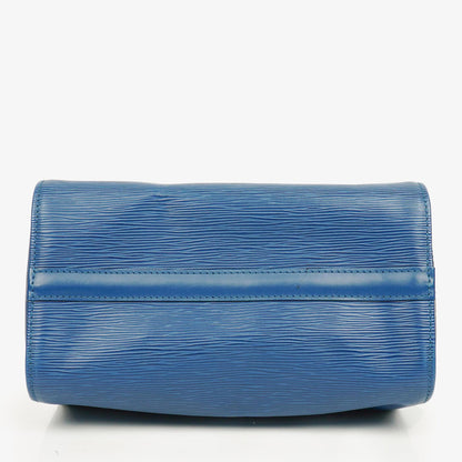 Louis Vuitton Speedy 25 Handtasche aus blauem Epi-Leder