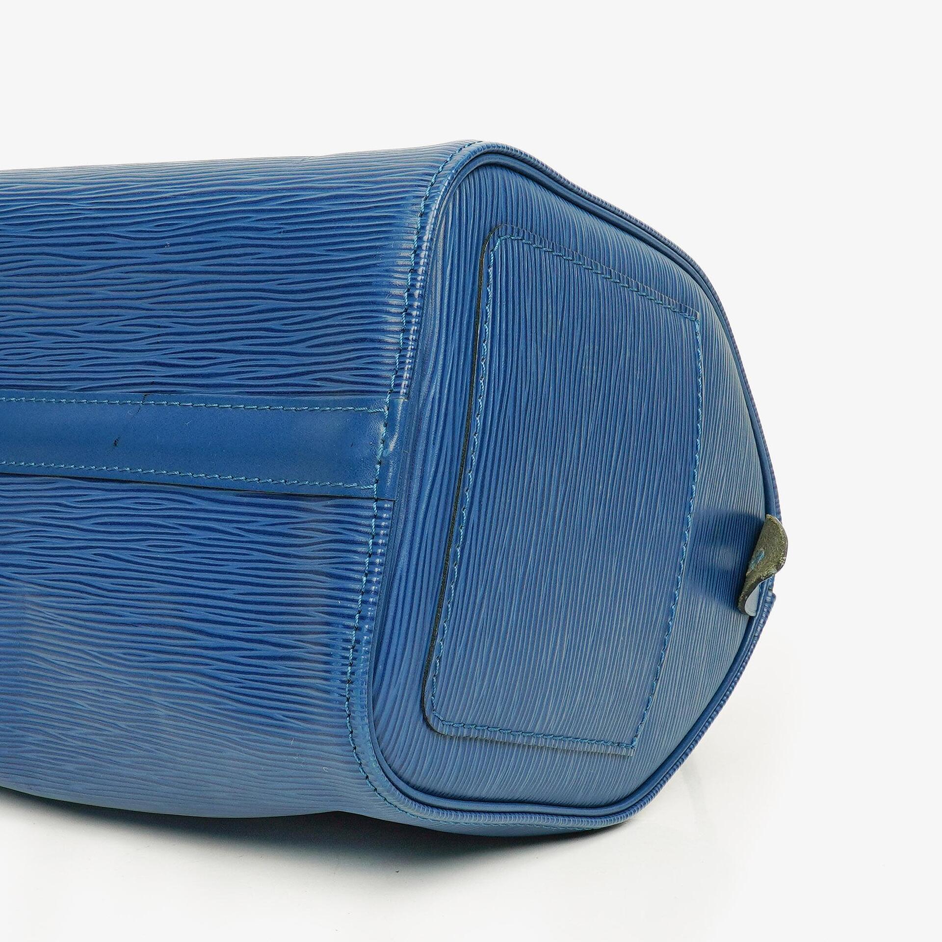 Louis Vuitton Speedy 25 Handtasche aus blauem Epi-Leder