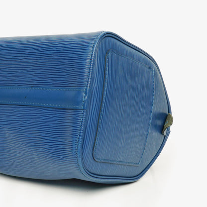 Louis Vuitton Speedy 25 Handtasche aus blauem Epi-Leder