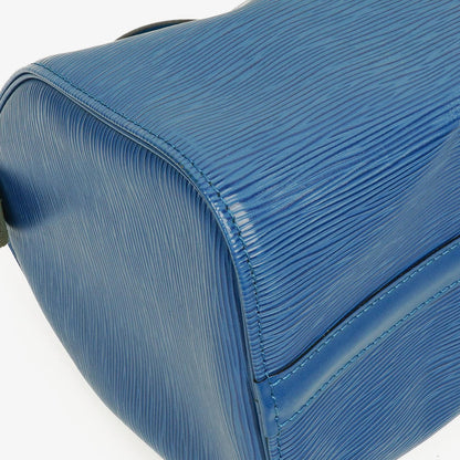 Louis Vuitton Speedy 25 Handtasche aus blauem Epi-Leder