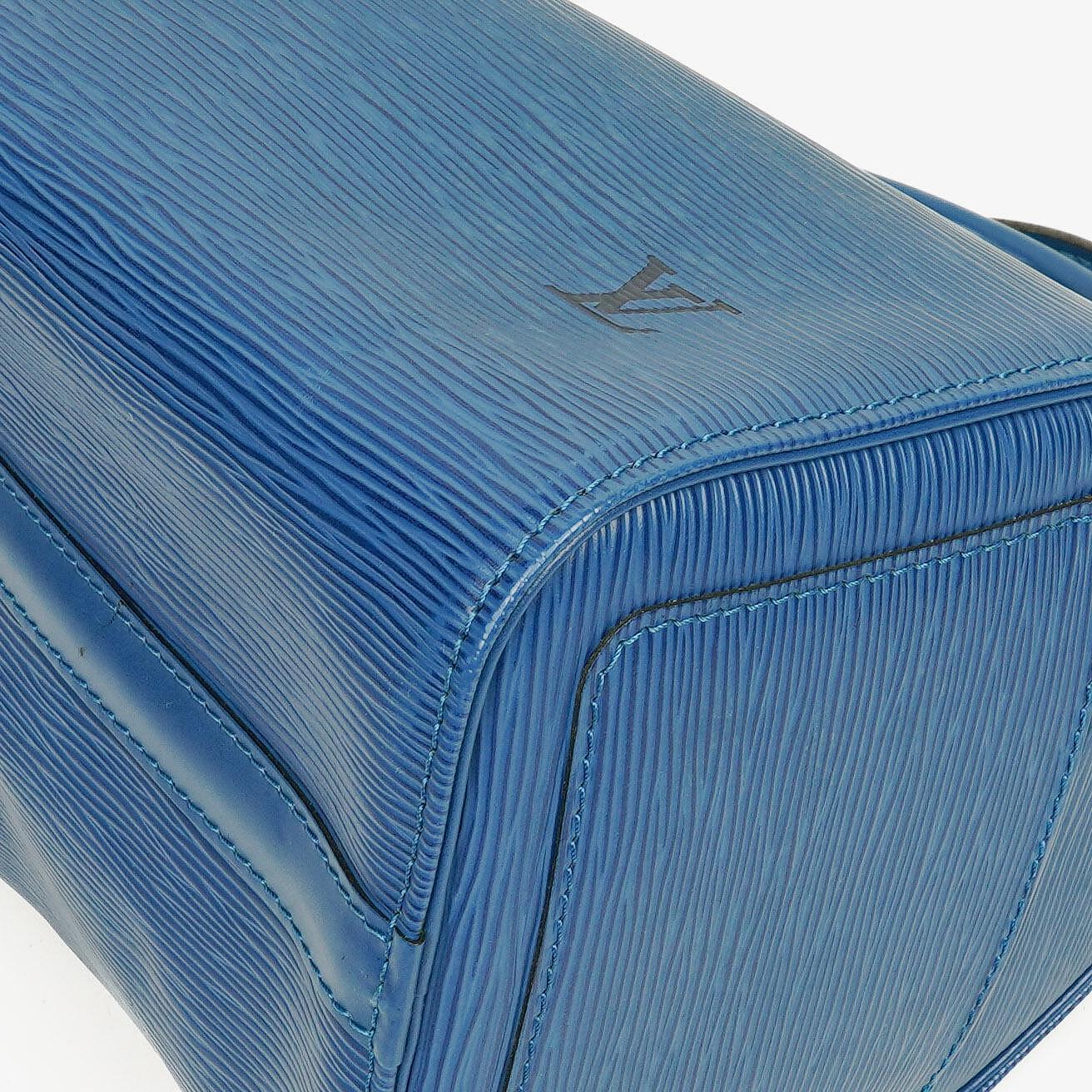 Louis Vuitton Speedy 25 Handtasche aus blauem Epi-Leder