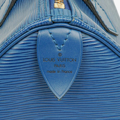 Louis Vuitton Speedy 25 Handtasche aus blauem Epi-Leder