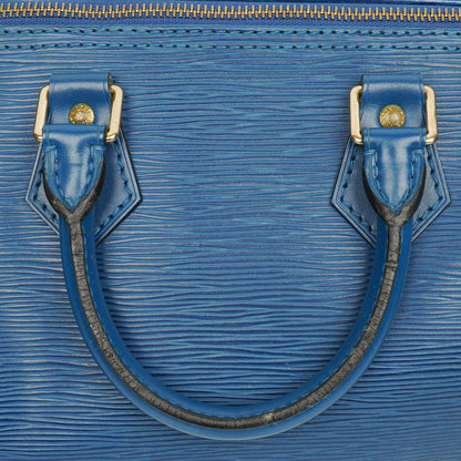 Louis Vuitton Speedy 25 Handtasche aus blauem Epi-Leder