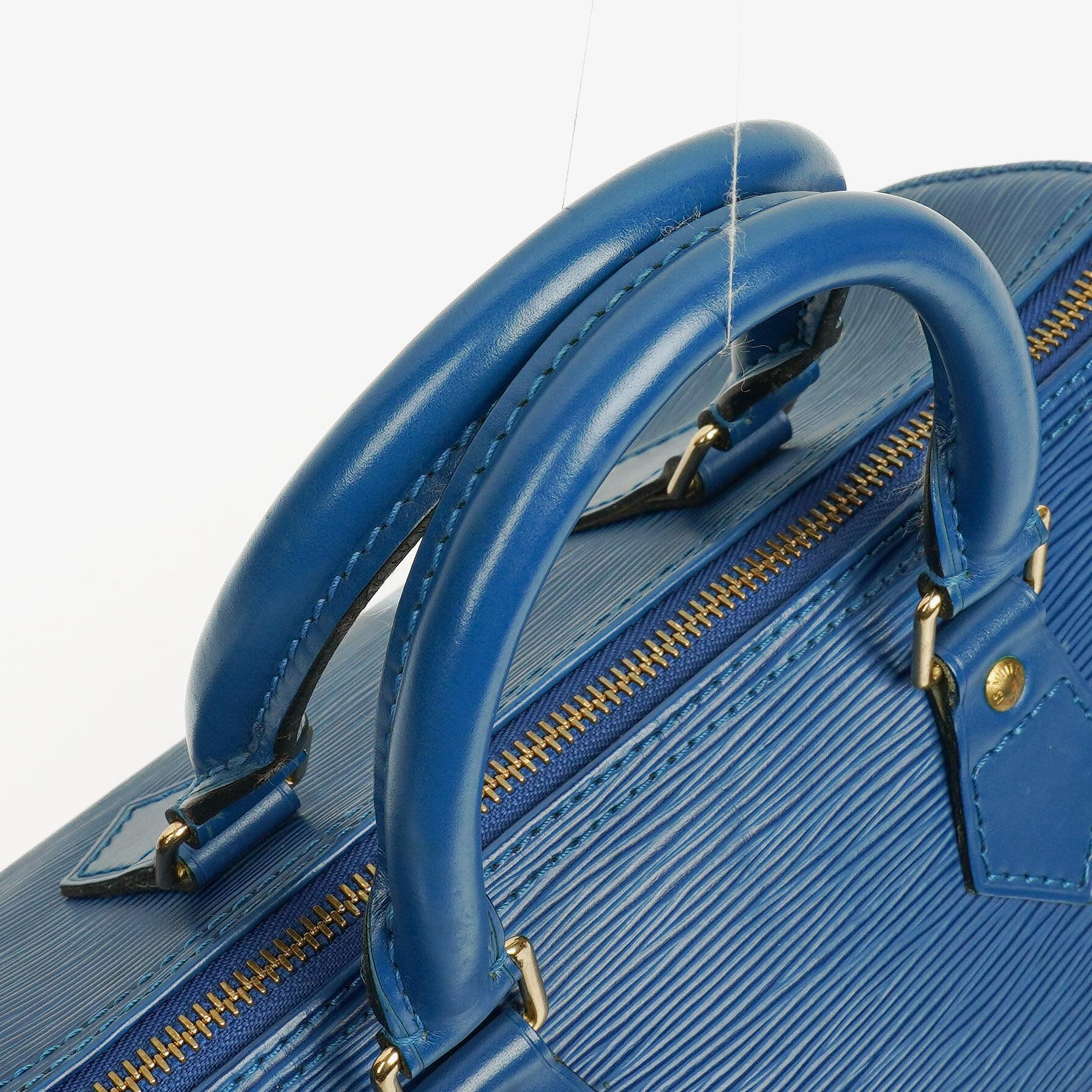 Louis Vuitton Speedy 25 Handtasche aus blauem Epi-Leder