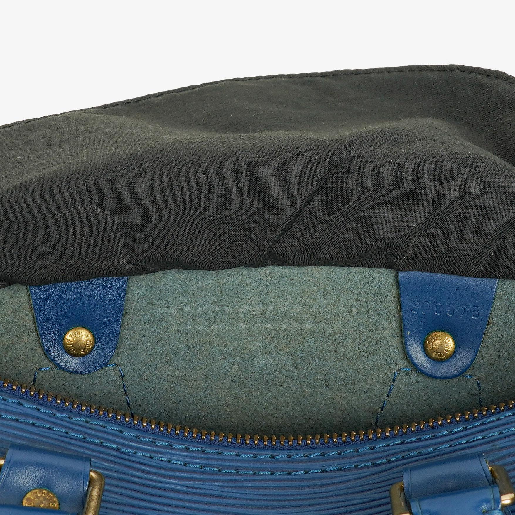 Louis Vuitton Speedy 25 Handtasche aus blauem Epi-Leder