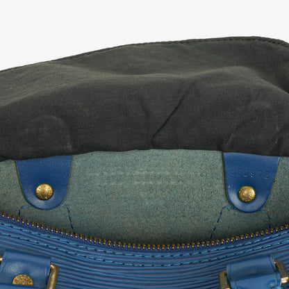 Louis Vuitton Speedy 25 Handtasche aus blauem Epi-Leder