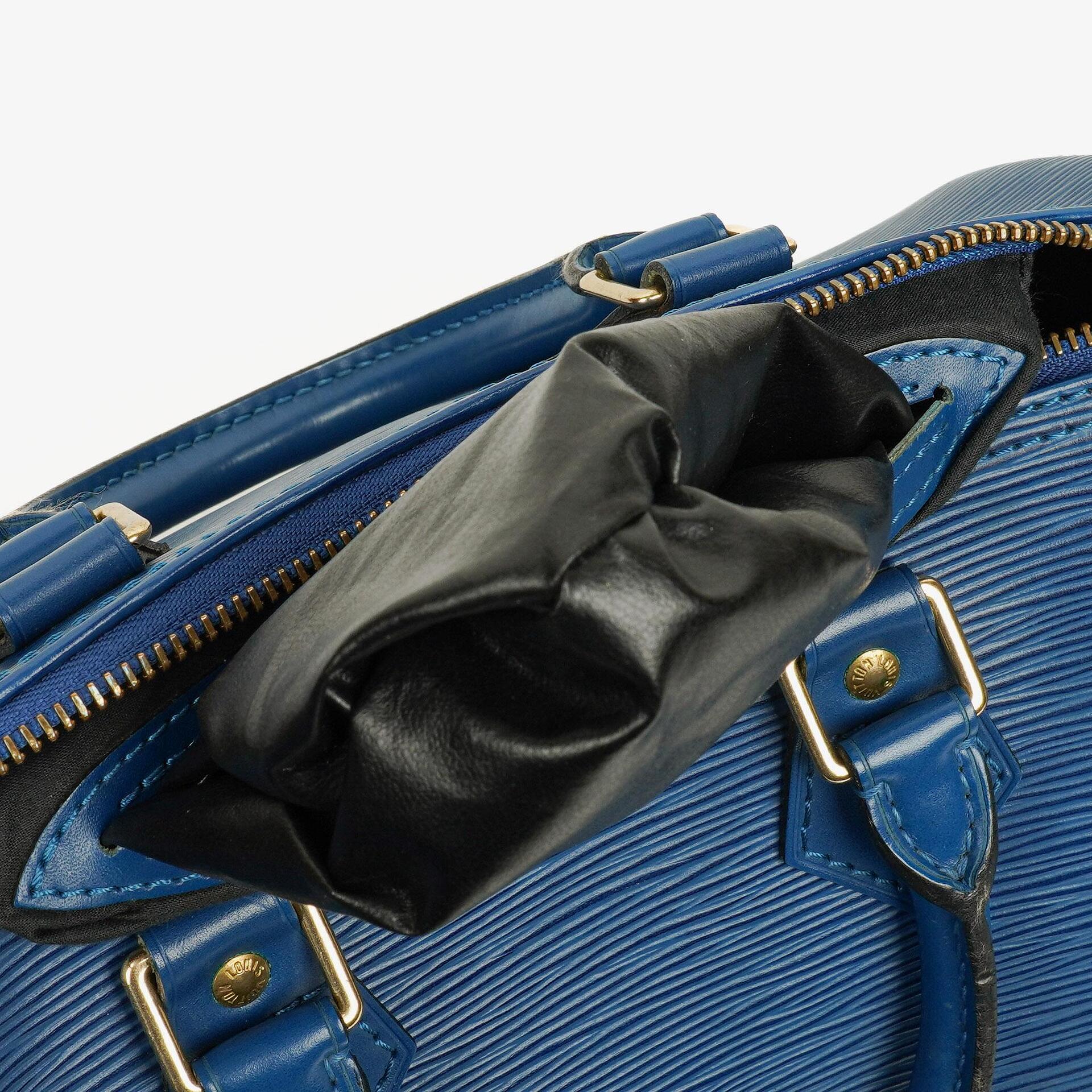 Louis Vuitton Speedy 25 Handtasche aus blauem Epi-Leder