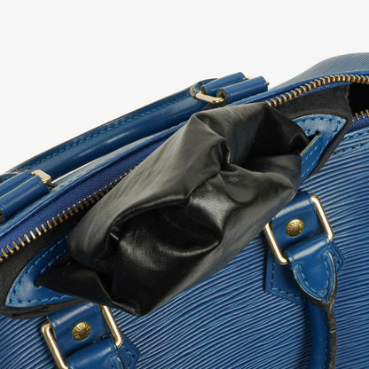 Louis Vuitton Speedy 25 Handtasche aus blauem Epi-Leder