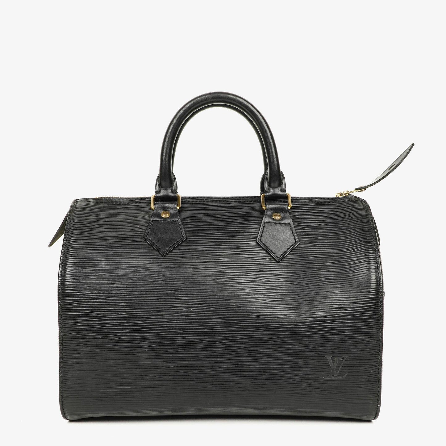Louis Vuitton Speedy 25 Handtasche aus schwarzem Epi Leder