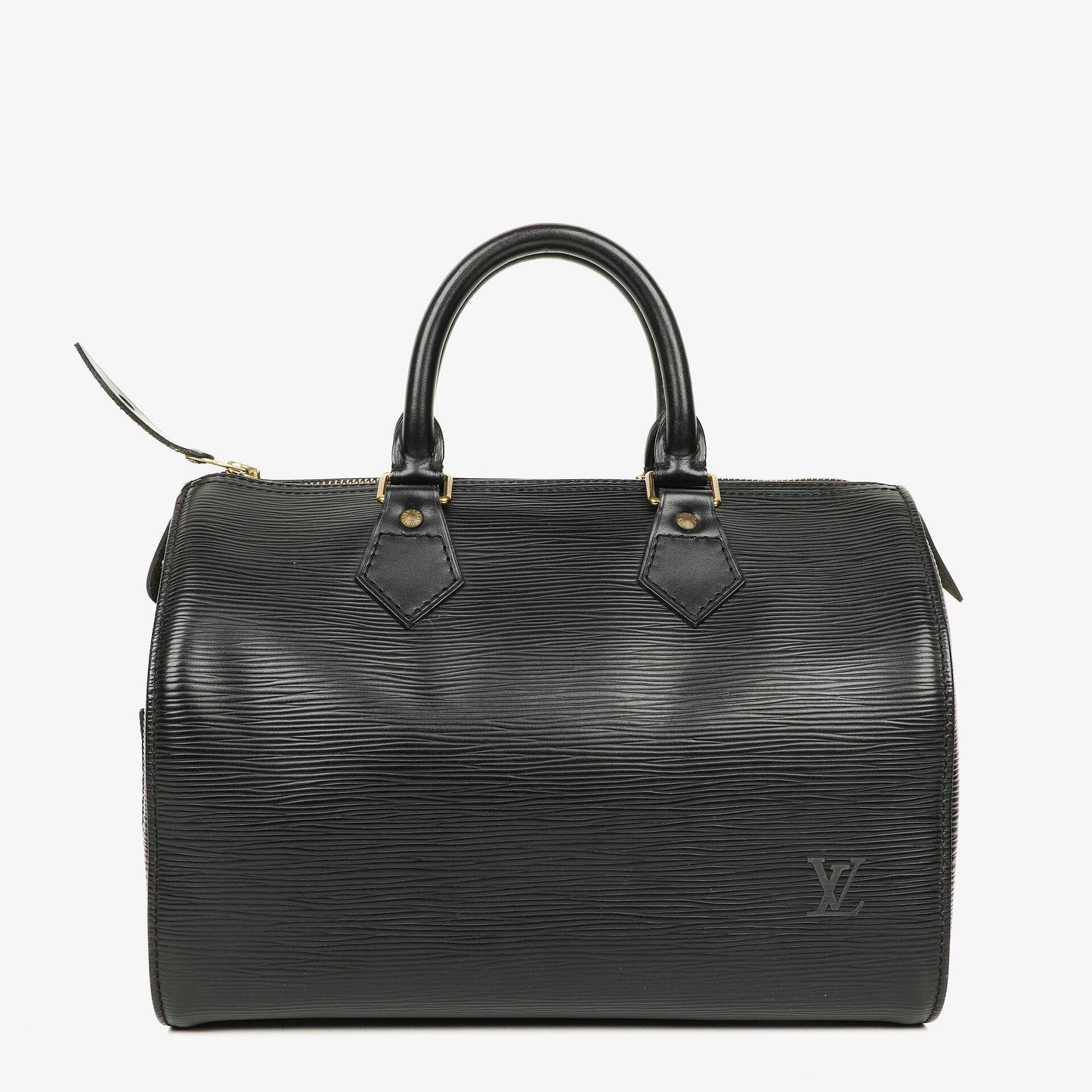 Louis Vuitton Speedy 25 Handtasche aus schwarzem Epi Leder