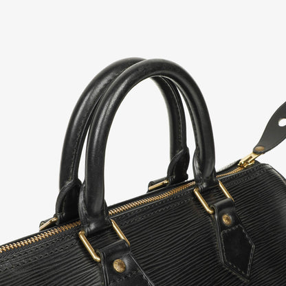 Louis Vuitton Speedy 25 Handtasche aus schwarzem Epi Leder
