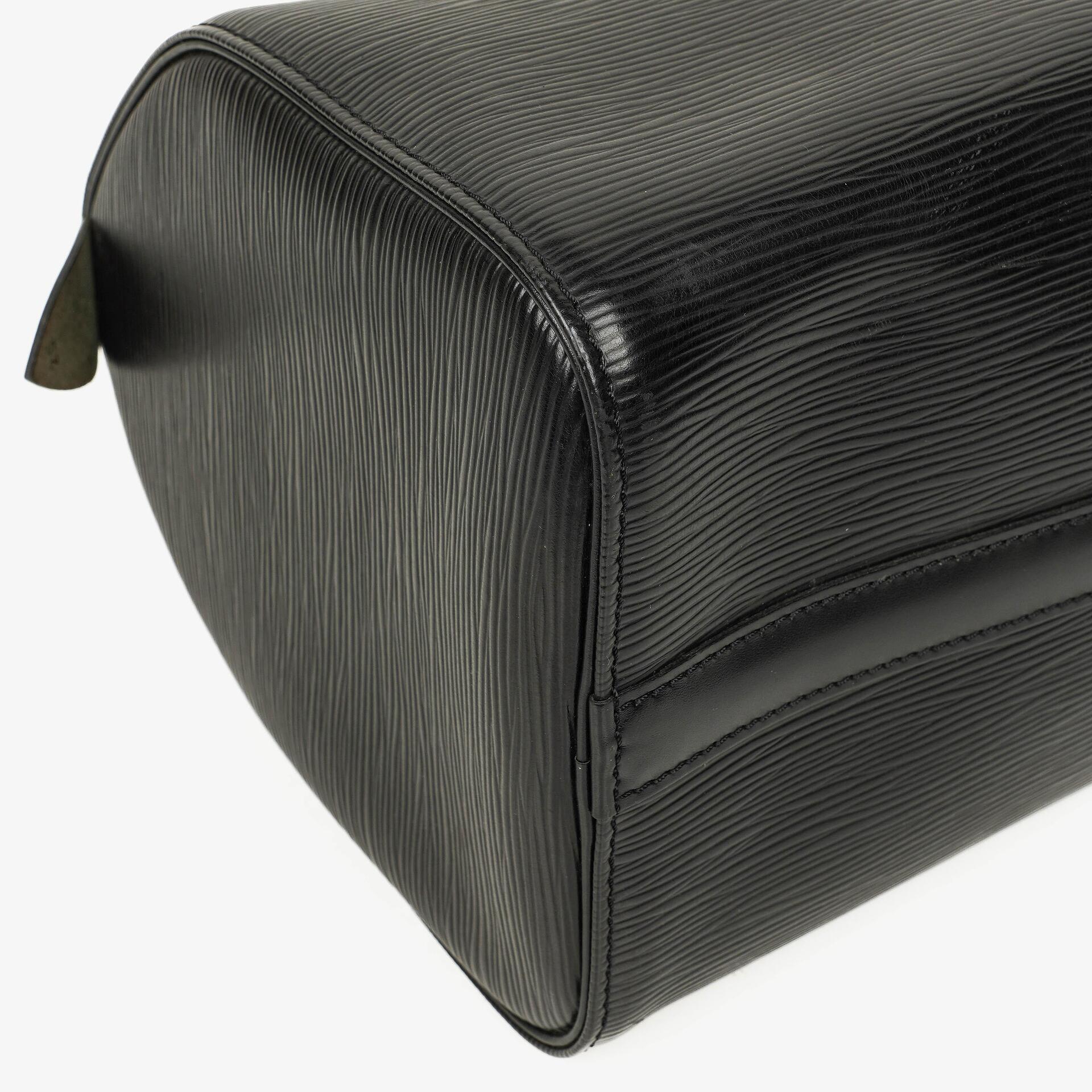 Louis Vuitton Speedy 25 Handtasche aus schwarzem Epi Leder