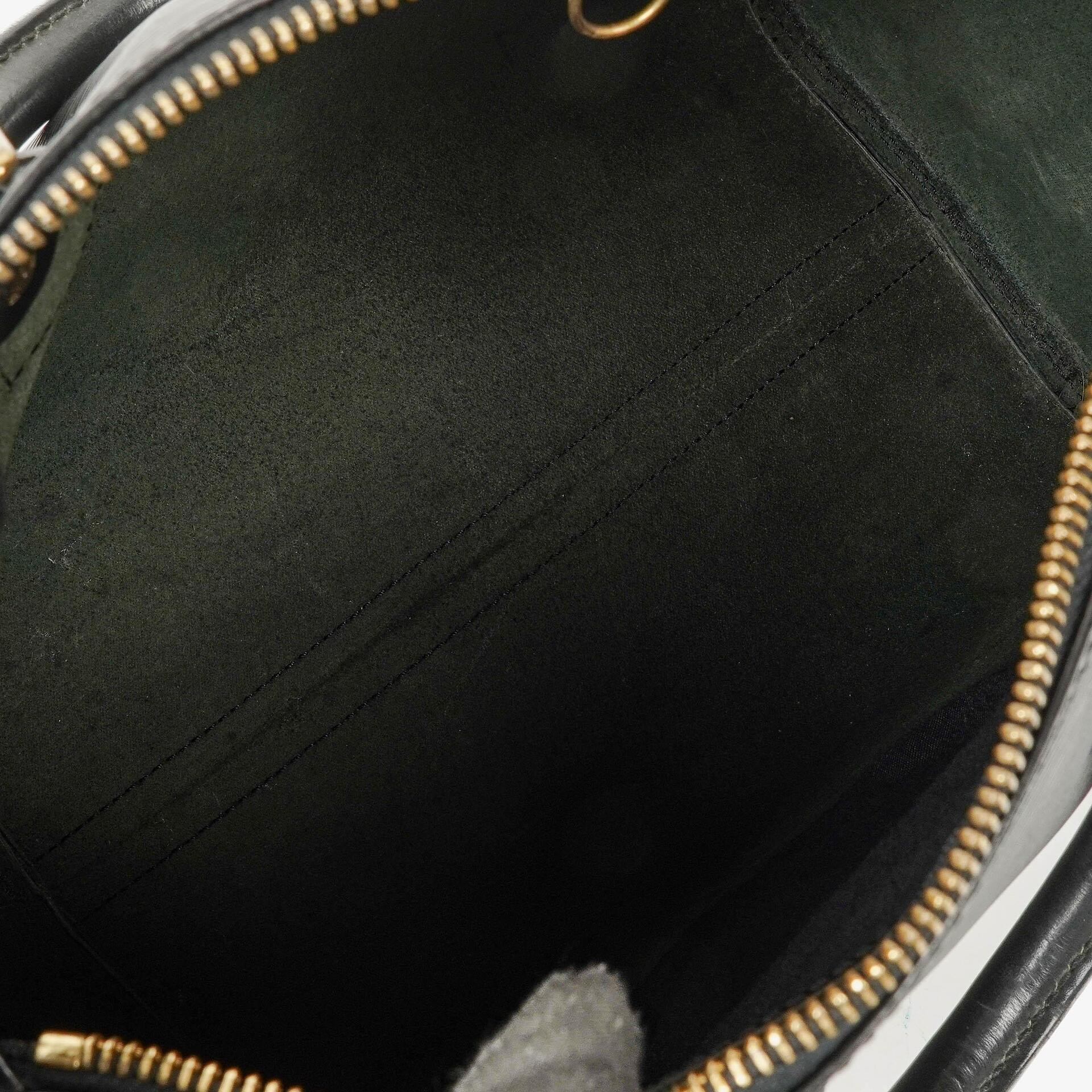 Louis Vuitton Speedy 25 Handtasche aus schwarzem Epi Leder