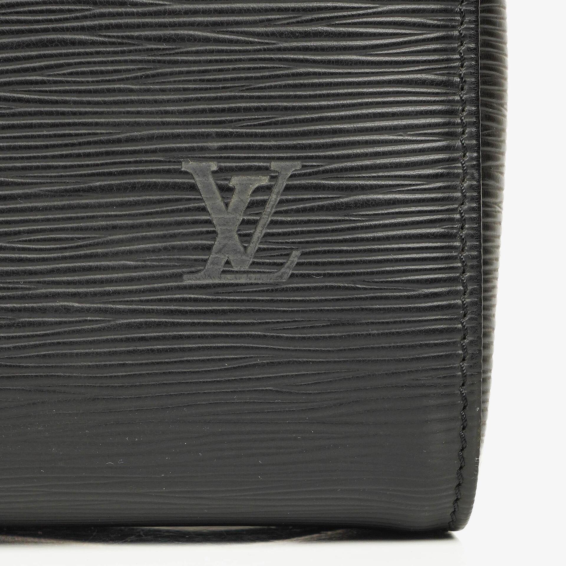 Louis Vuitton Speedy 25 Handtasche aus schwarzem Epi Leder