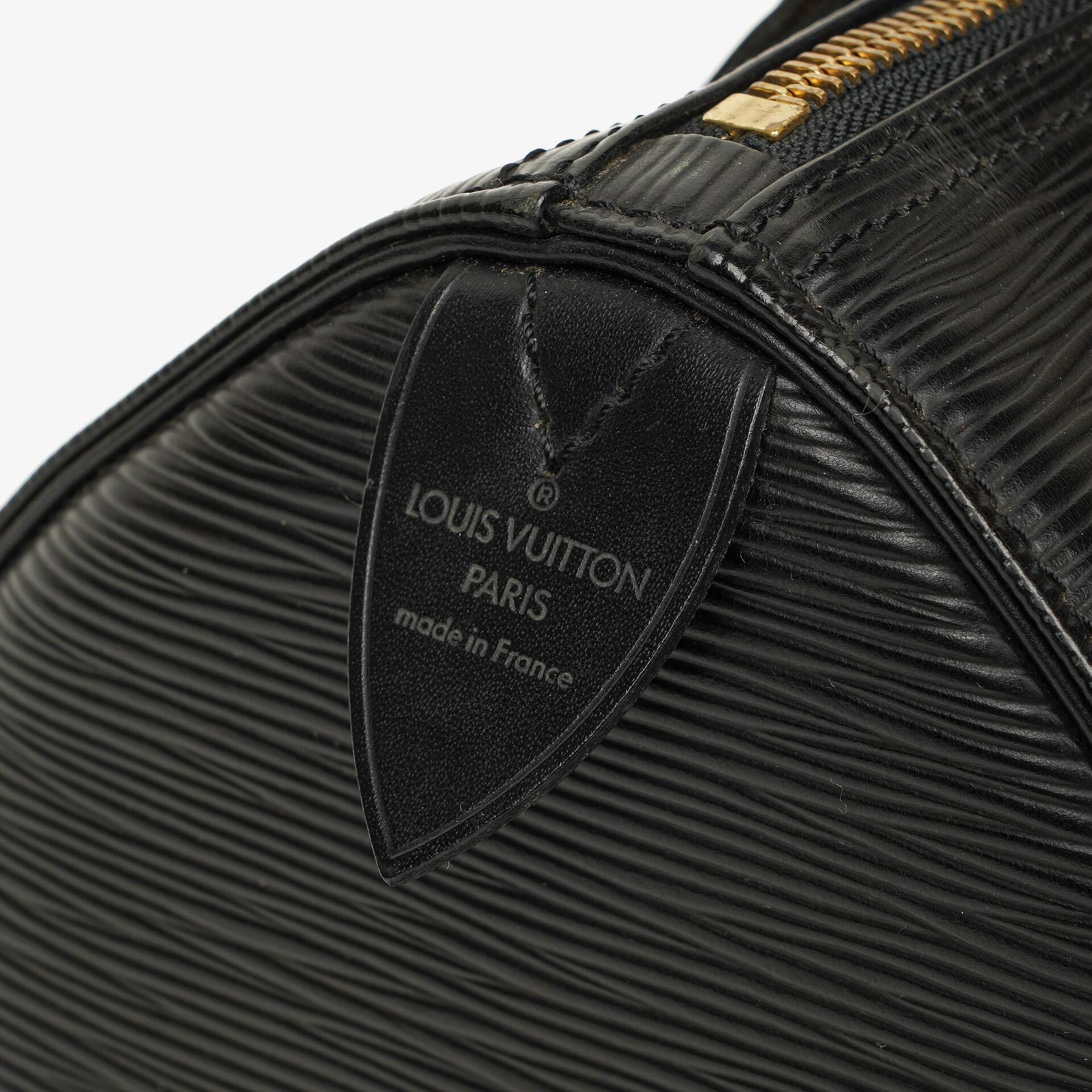 Louis Vuitton Speedy 25 Handtasche aus schwarzem Epi Leder