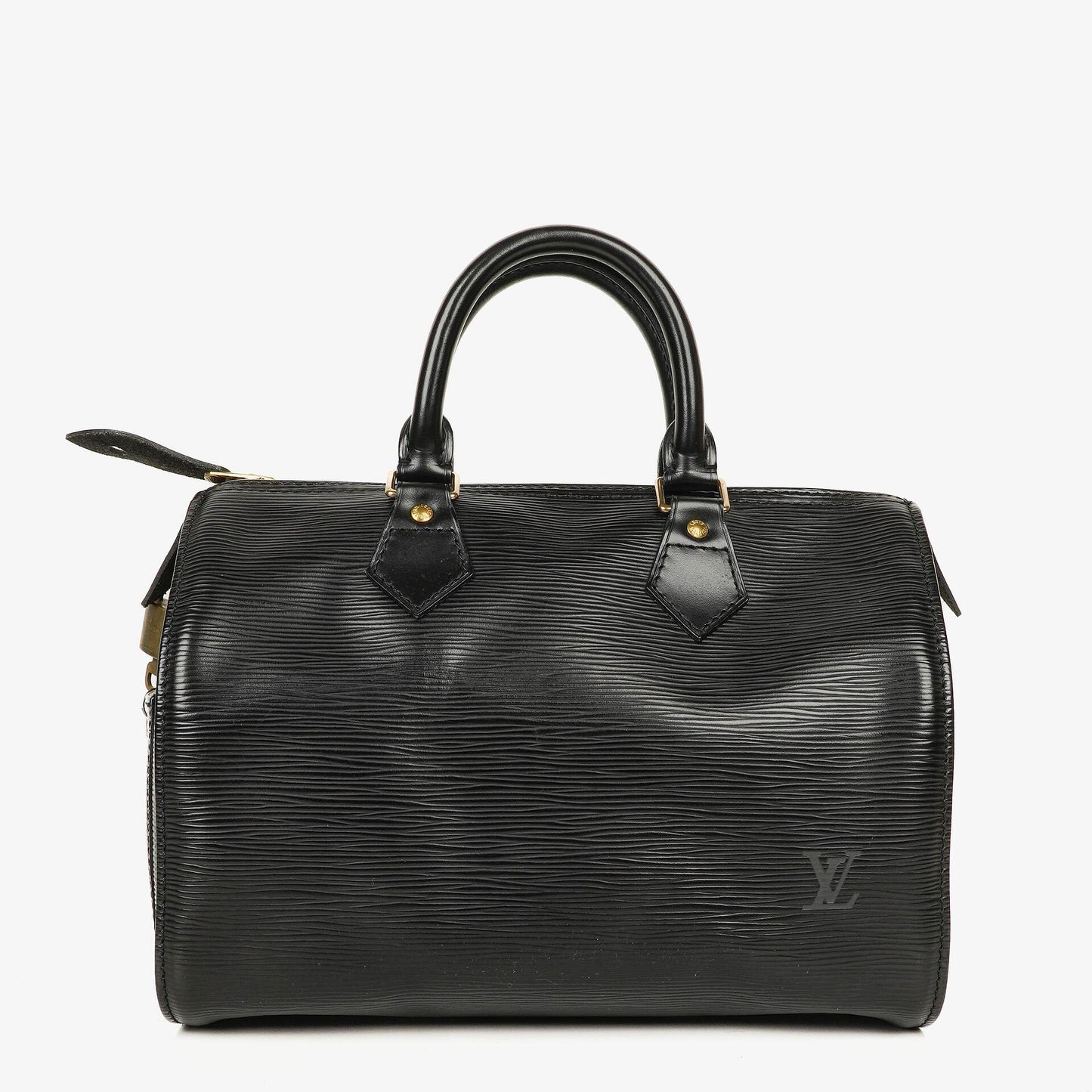 Louis Vuitton Speedy 25 Handtasche aus schwarzem Epi-Leder