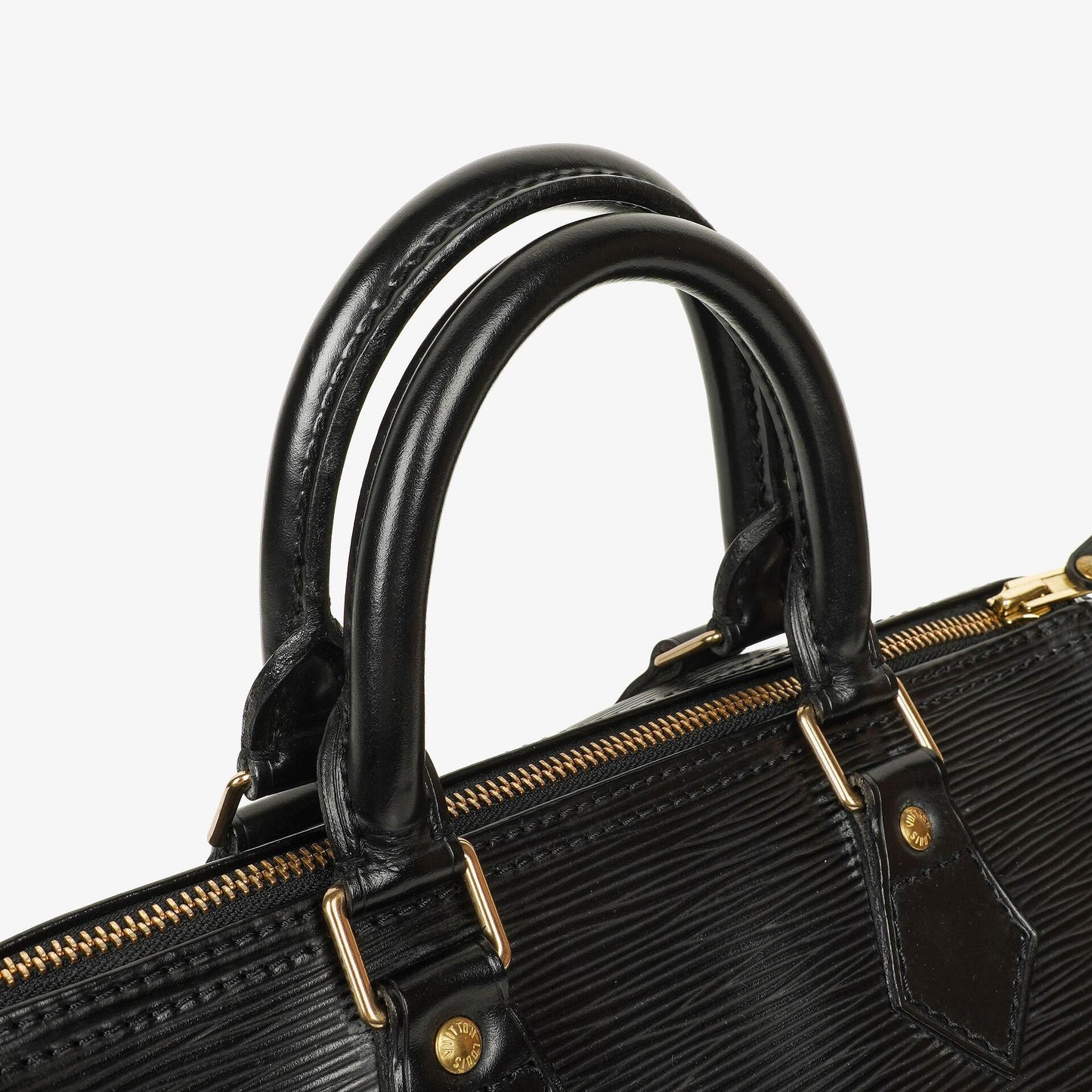 Louis Vuitton Speedy 25 Handtasche aus schwarzem Epi-Leder