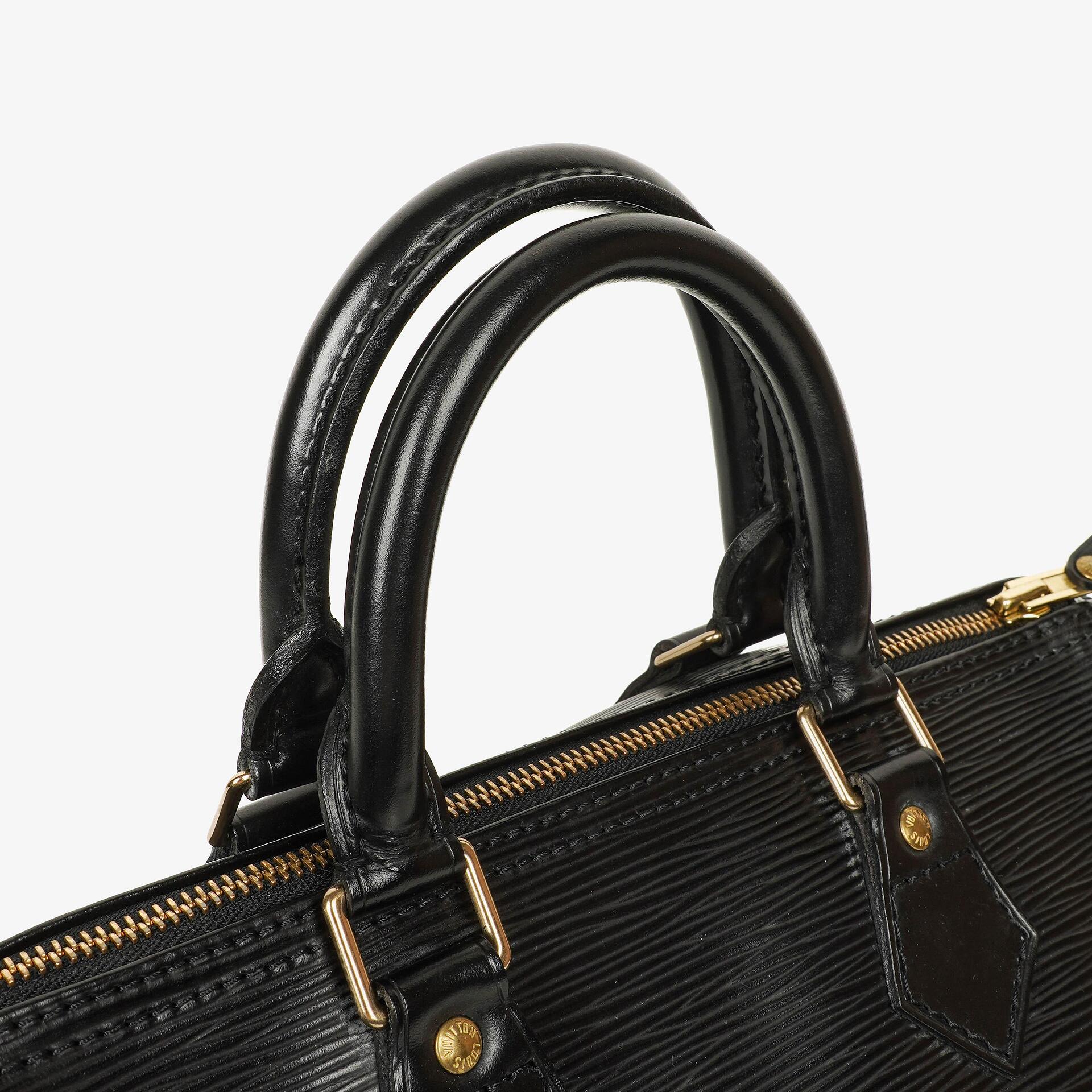 Louis Vuitton Speedy 25 Handtasche aus schwarzem Epi-Leder
