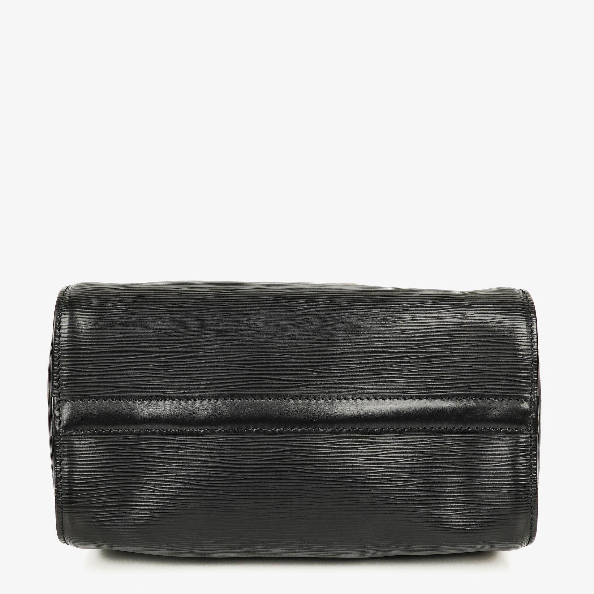 Louis Vuitton Speedy 25 Handtasche aus schwarzem Epi-Leder