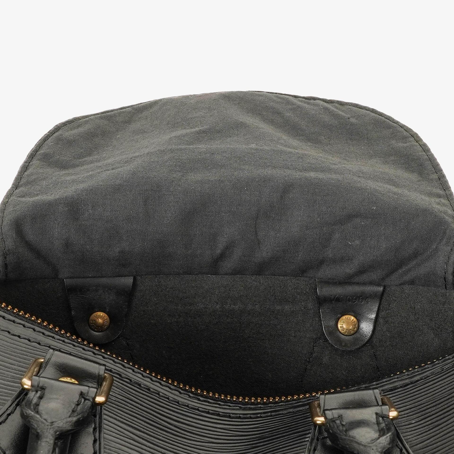 Louis Vuitton Speedy 25 Handtasche aus schwarzem Epi-Leder