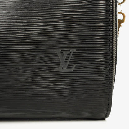 Louis Vuitton Speedy 25 Handtasche aus schwarzem Epi-Leder