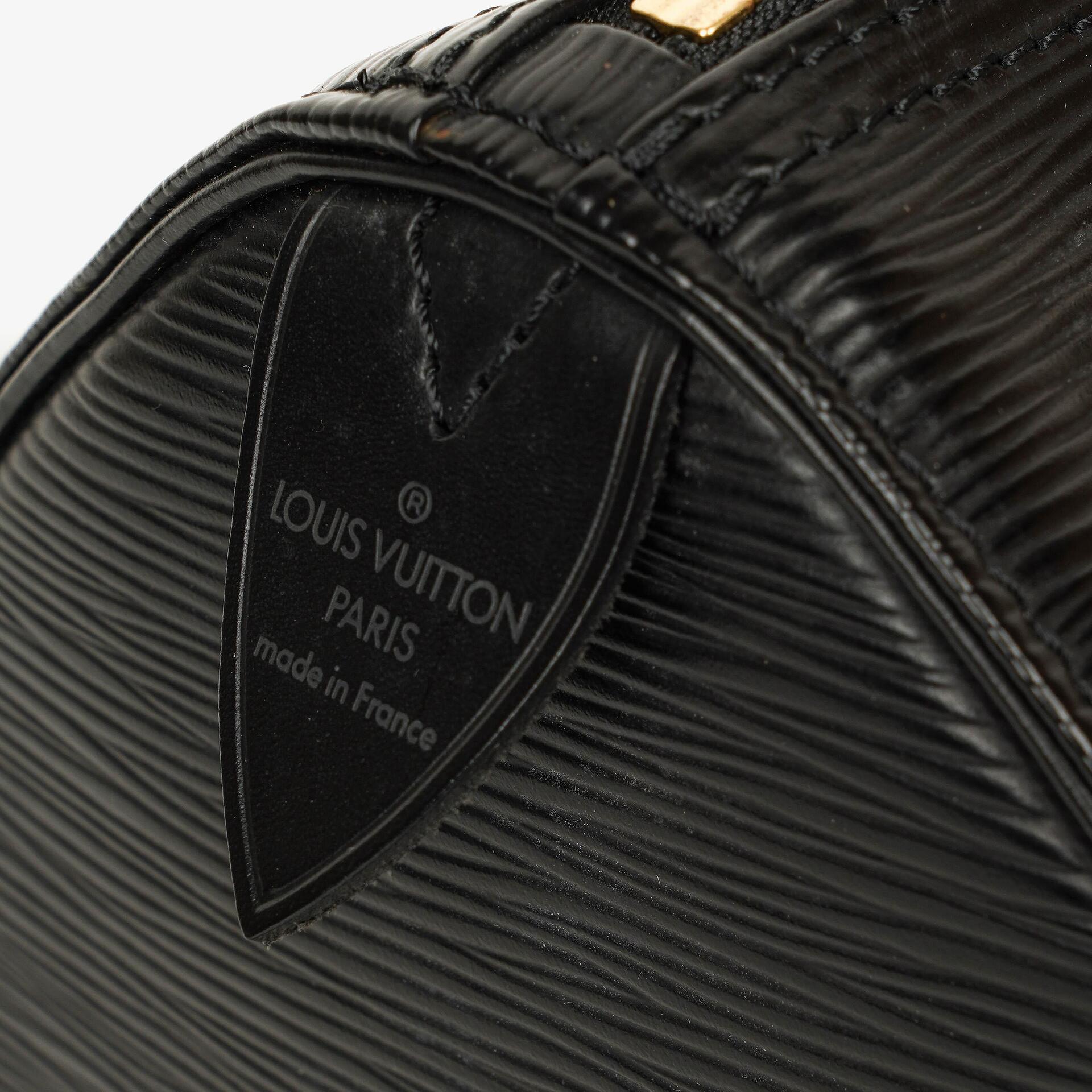 Louis Vuitton Speedy 25 Handtasche aus schwarzem Epi-Leder