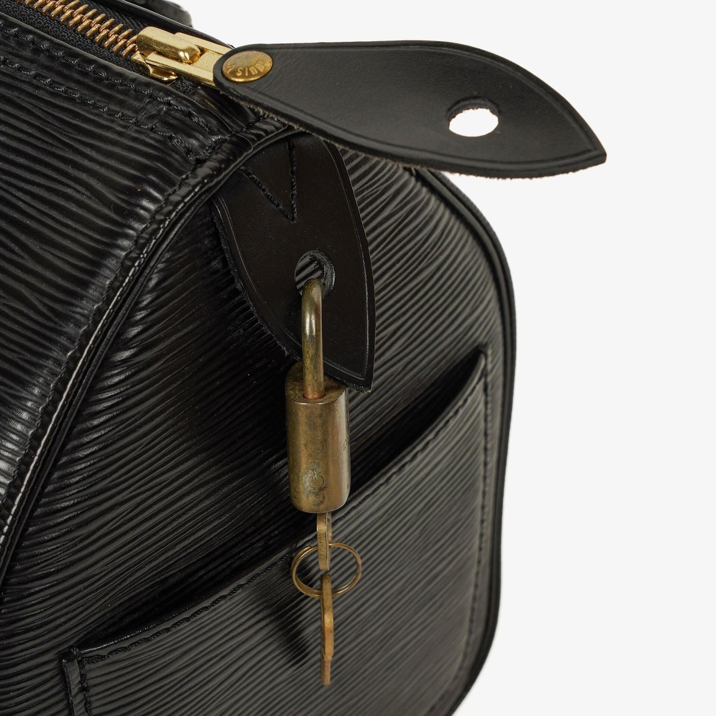 Louis Vuitton Speedy 25 Handtasche aus schwarzem Epi-Leder