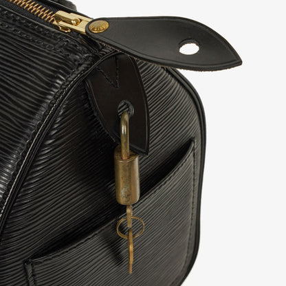 Louis Vuitton Speedy 25 Handtasche aus schwarzem Epi-Leder