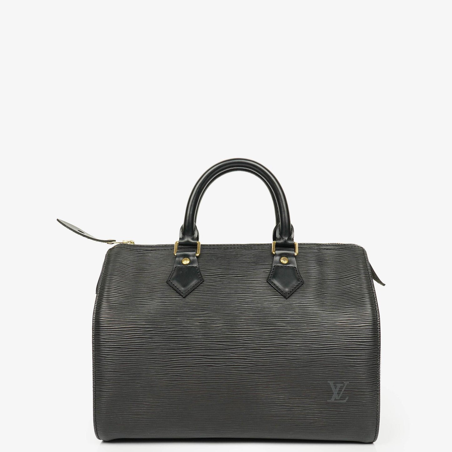 Louis Vuitton Speedy 25 Handtasche aus schwarzem Epi Leder