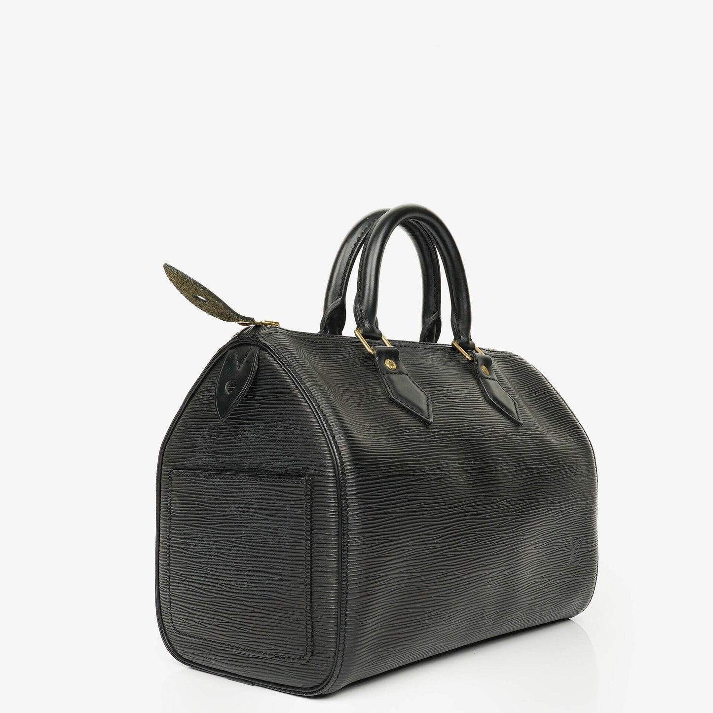 Louis Vuitton Speedy 25 Handtasche aus schwarzem Epi Leder