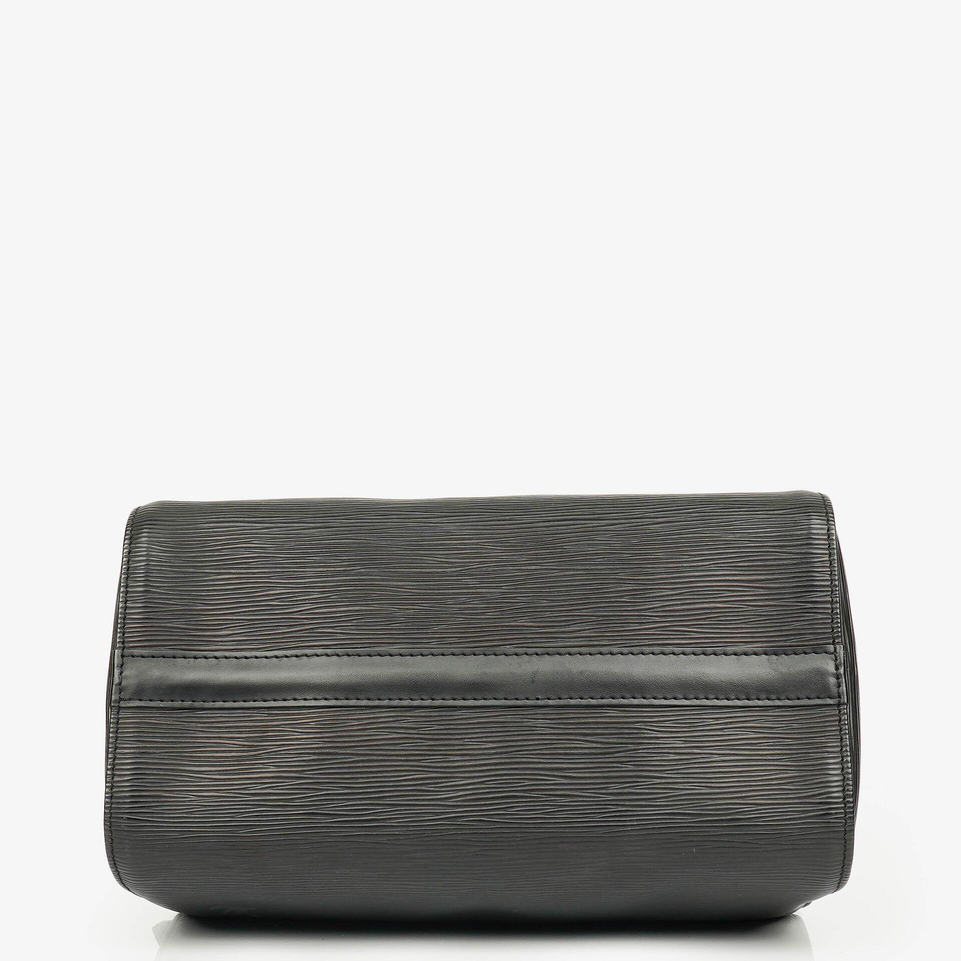 Louis Vuitton Speedy 25 Handtasche aus schwarzem Epi Leder