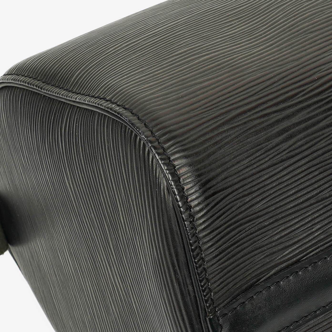 Louis Vuitton Speedy 25 Handtasche aus schwarzem Epi Leder