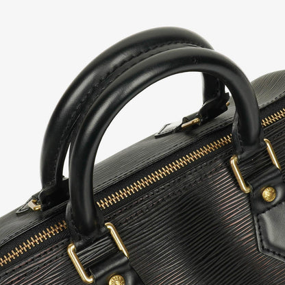 Louis Vuitton Speedy 25 Handtasche aus schwarzem Epi Leder