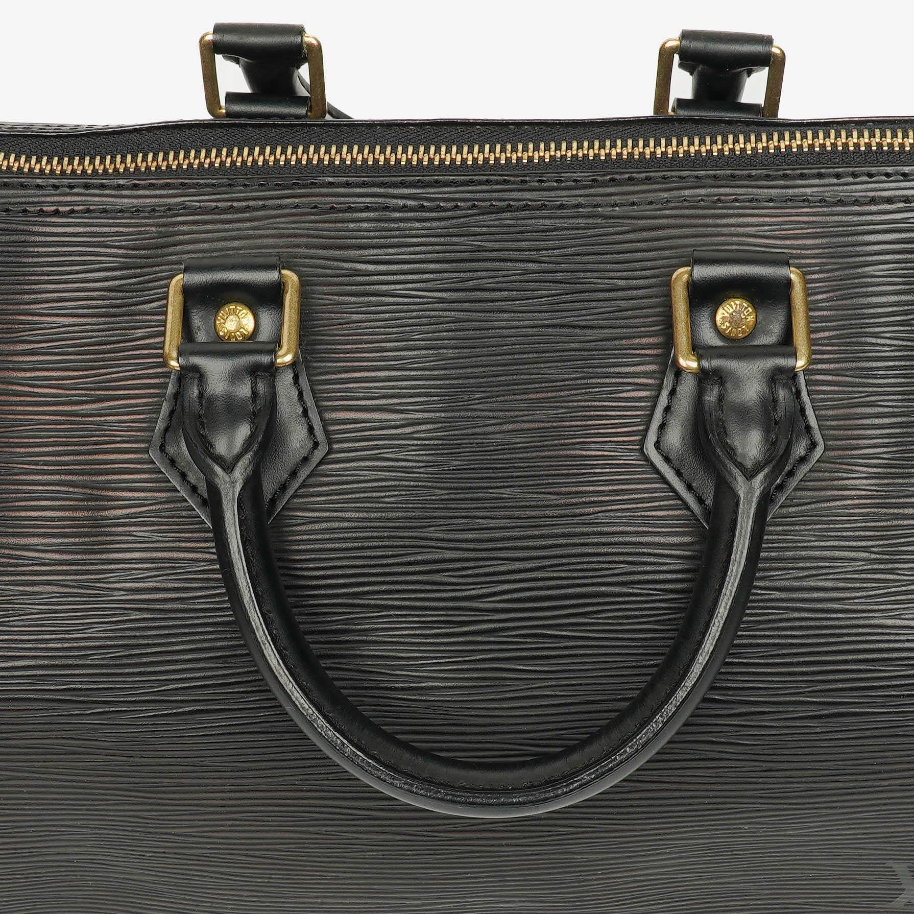 Louis Vuitton Speedy 25 Handtasche aus schwarzem Epi Leder