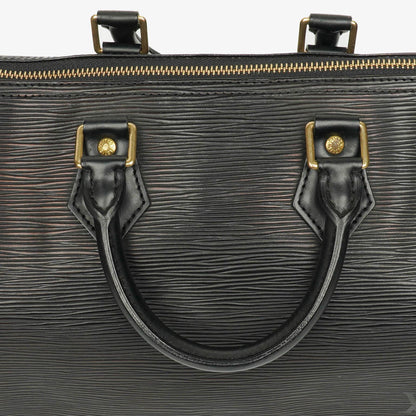 Louis Vuitton Speedy 25 Handtasche aus schwarzem Epi Leder