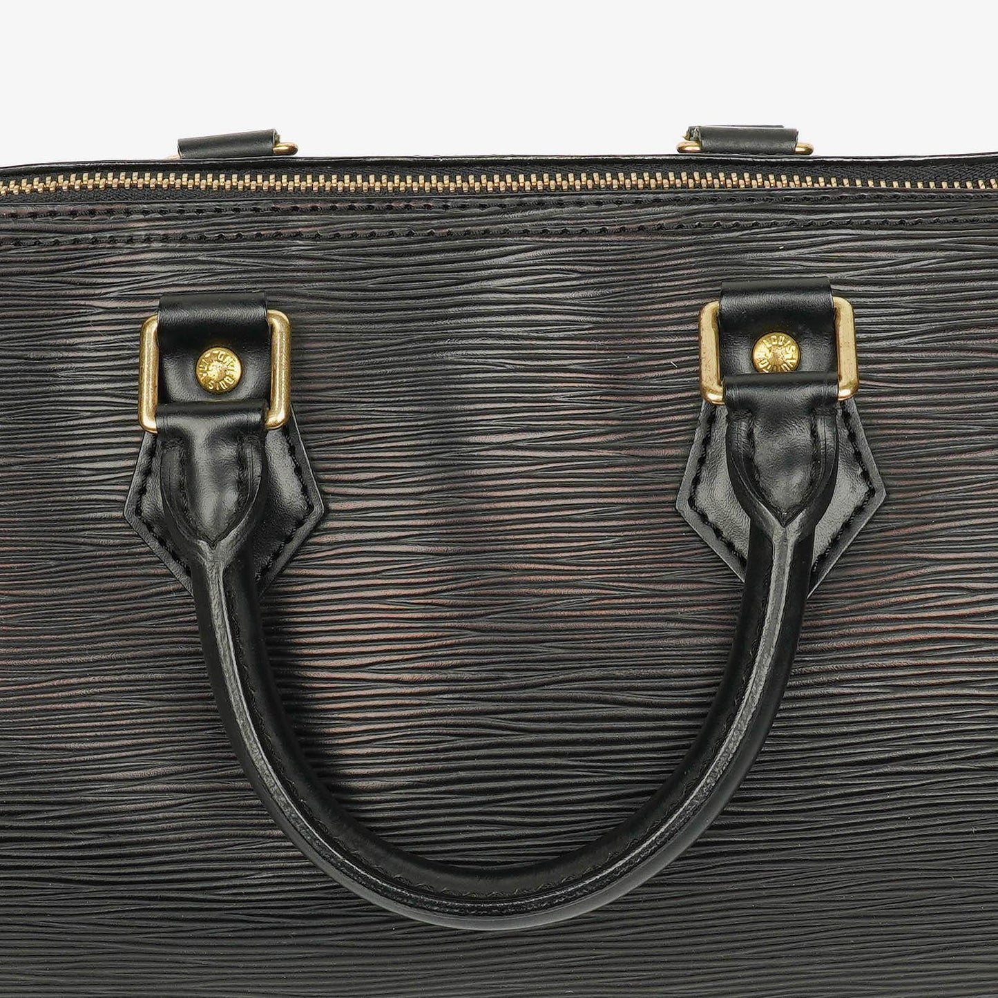 Louis Vuitton Speedy 25 Handtasche aus schwarzem Epi Leder