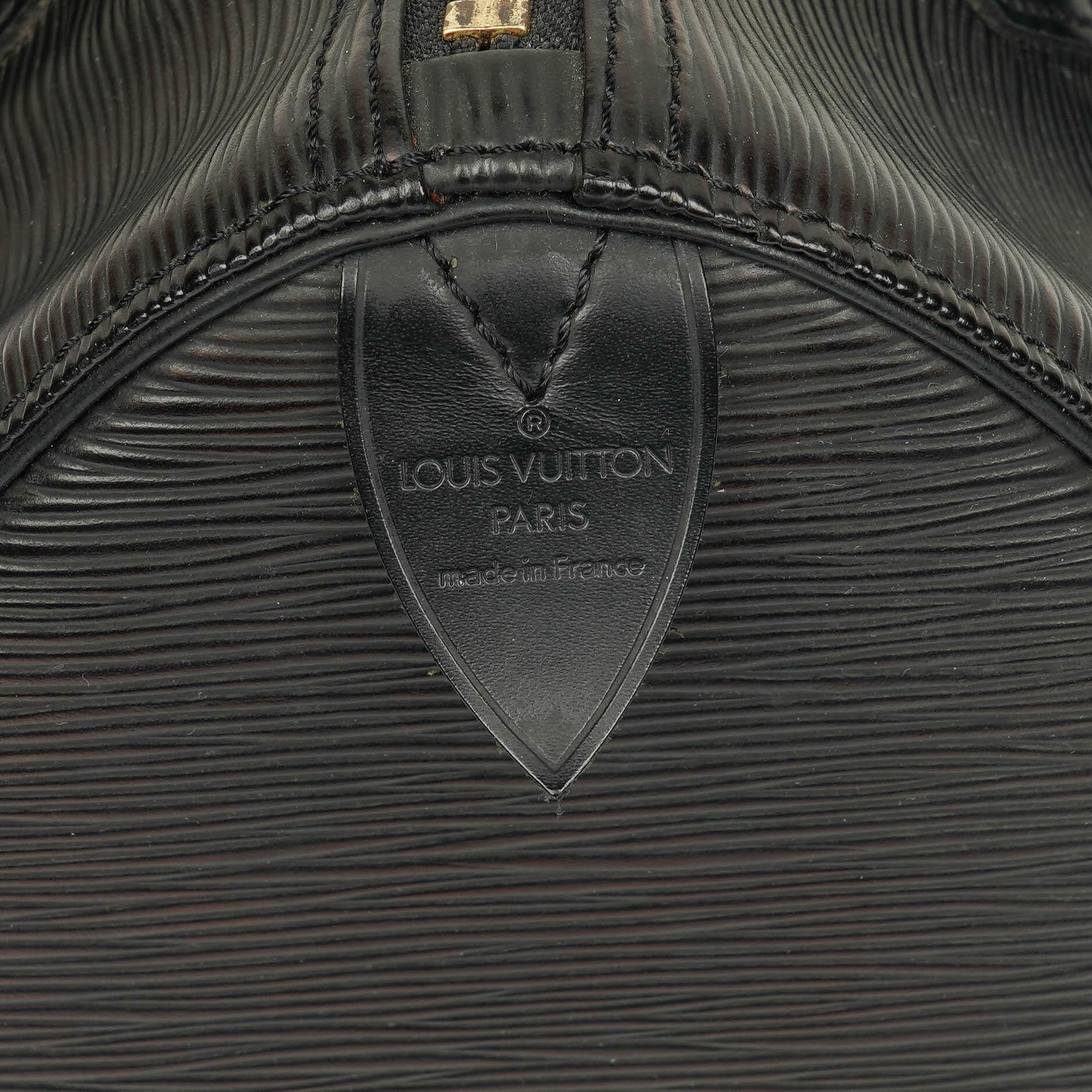 Louis Vuitton Speedy 25 Handtasche aus schwarzem Epi Leder