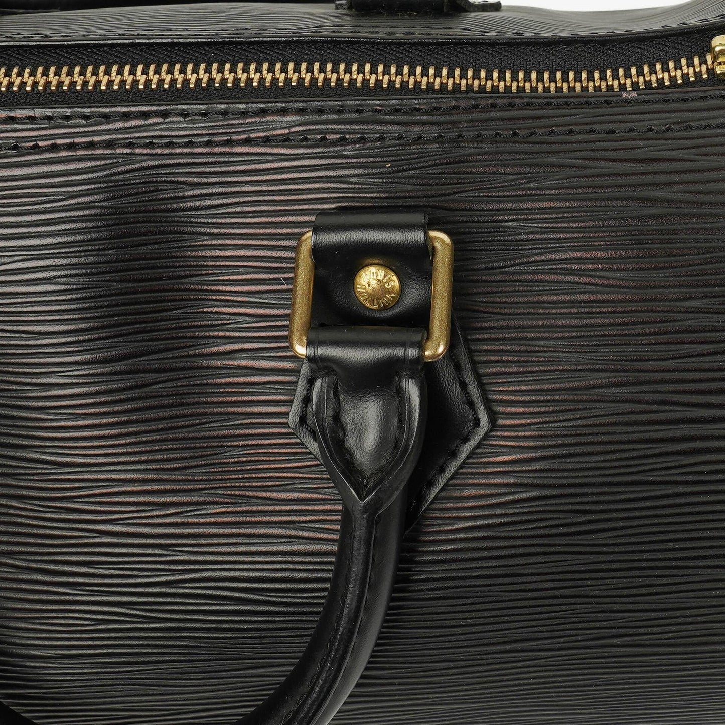 Louis Vuitton Speedy 25 Handtasche aus schwarzem Epi Leder