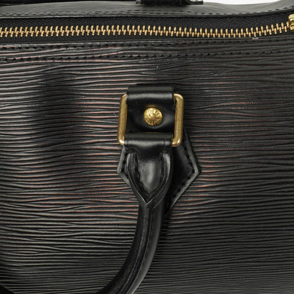 Louis Vuitton Speedy 25 Handtasche aus schwarzem Epi Leder