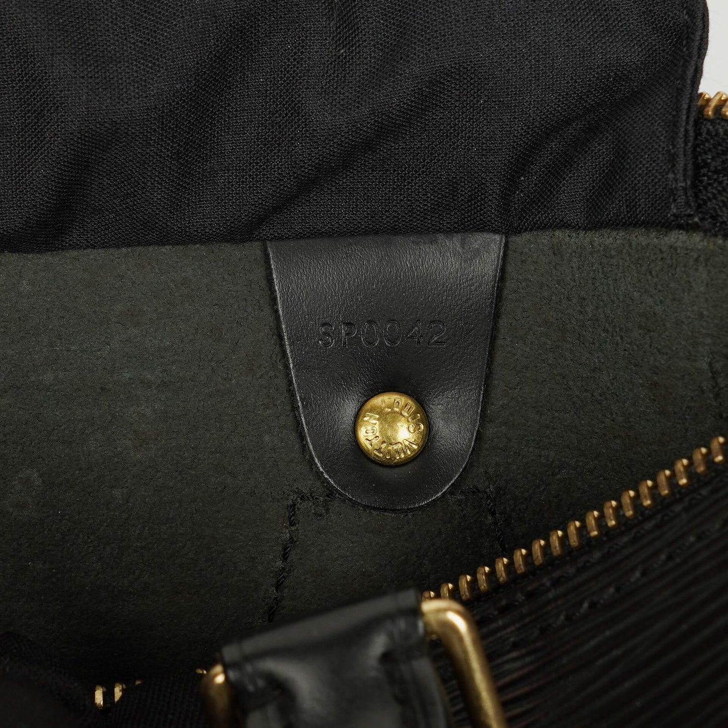 Louis Vuitton Speedy 25 Handtasche aus schwarzem Epi Leder