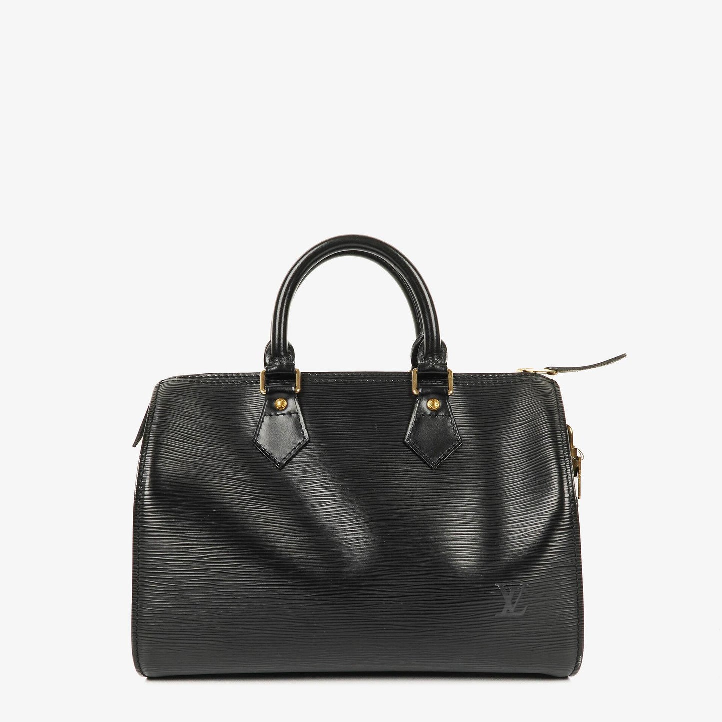 Louis Vuitton Speedy 25 Handtasche aus schwarzem Epi Leder
