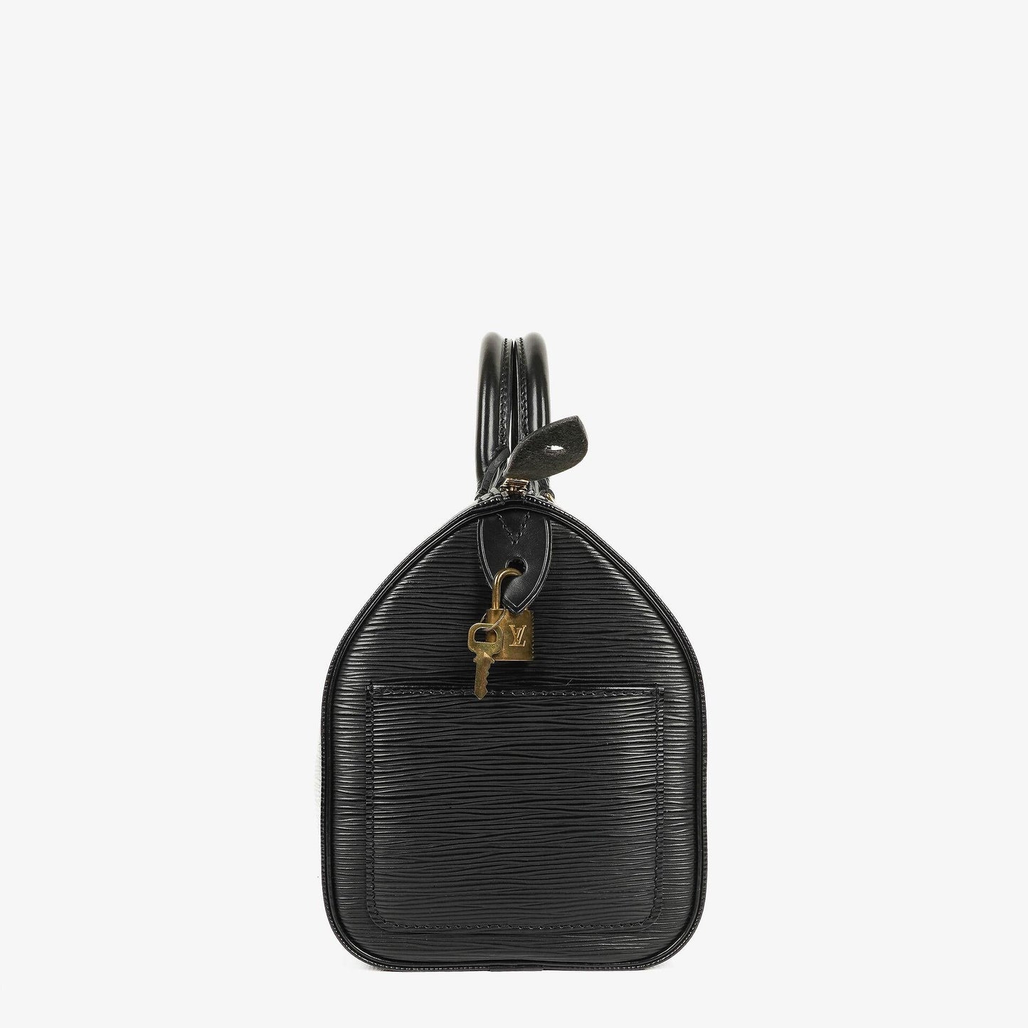 Louis Vuitton Speedy 25 Handtasche aus schwarzem Epi Leder
