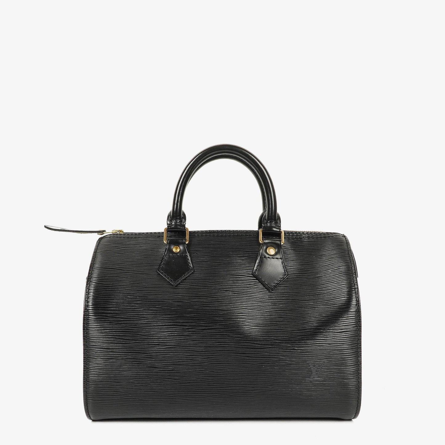 Louis Vuitton Speedy 25 Handtasche aus schwarzem Epi Leder