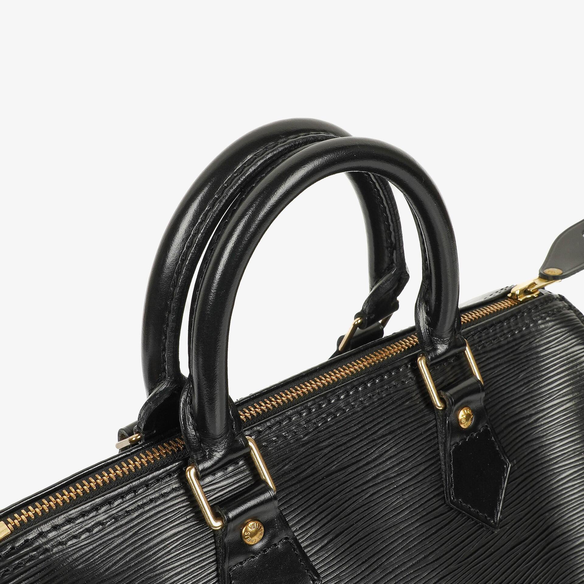 Louis Vuitton Speedy 25 Handtasche aus schwarzem Epi Leder